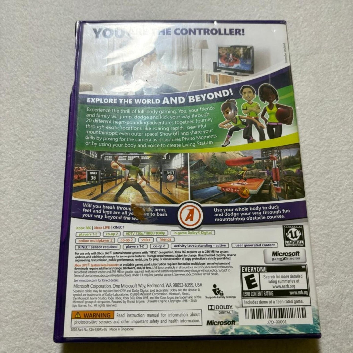Kinect Adventures Microsoft Xbox 360 Game Complete with Manual CIB Tested