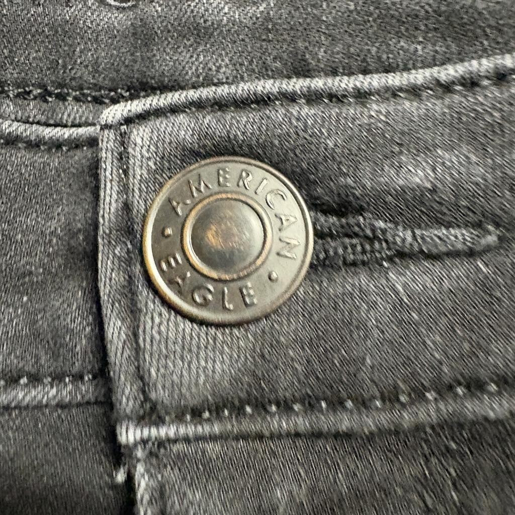 American Eagle Ne(x)t Level Stretch Skinny Jeans Womens 4 Regular Black Denim
