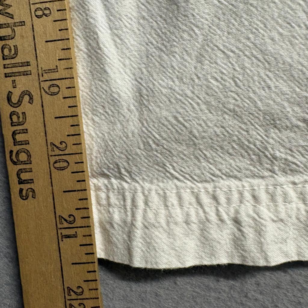 Essentials by Maggie Cotton Pants Womens Medium White Drawstring Wide Leg Crop