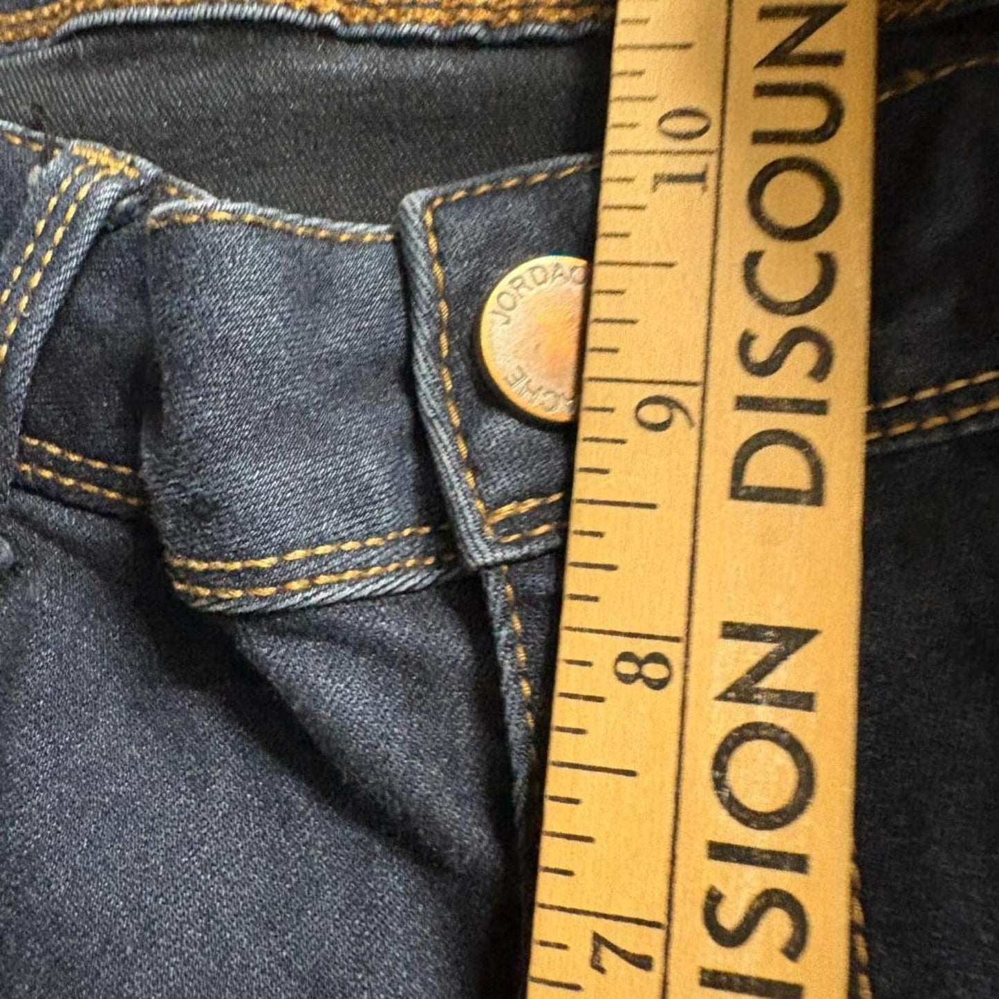Jordache Skinny Jeans Womens 16W Dark Wash Blue Stretch Denim High Rise