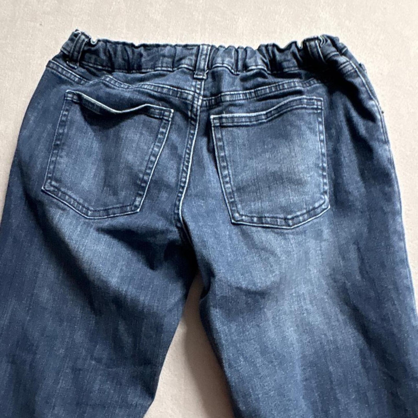 Wonder Nation Boys Jeans Size 14 Husky Blue Denim Straight Leg Stretch