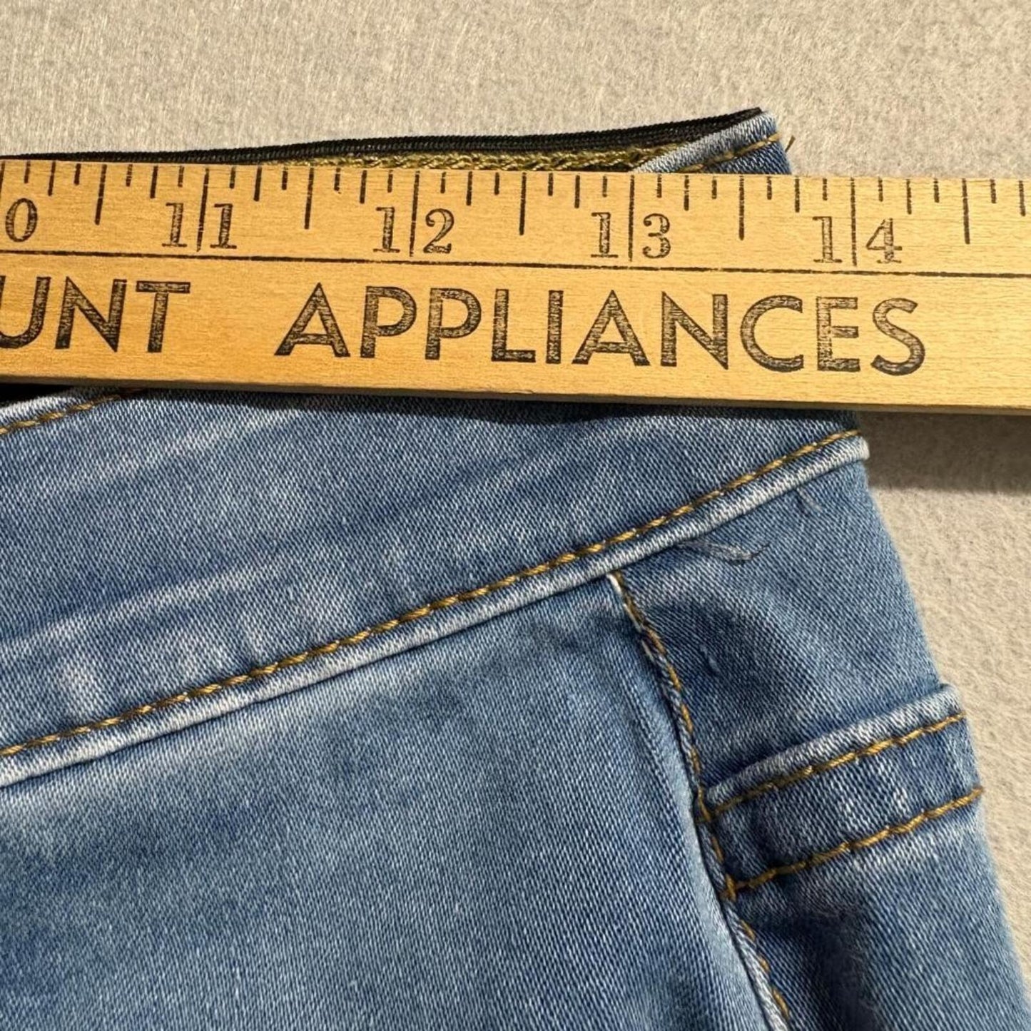 Angels of Difference Skinny Jeans Womens Size 6/28 Blue Stretch Denim Mid Rise