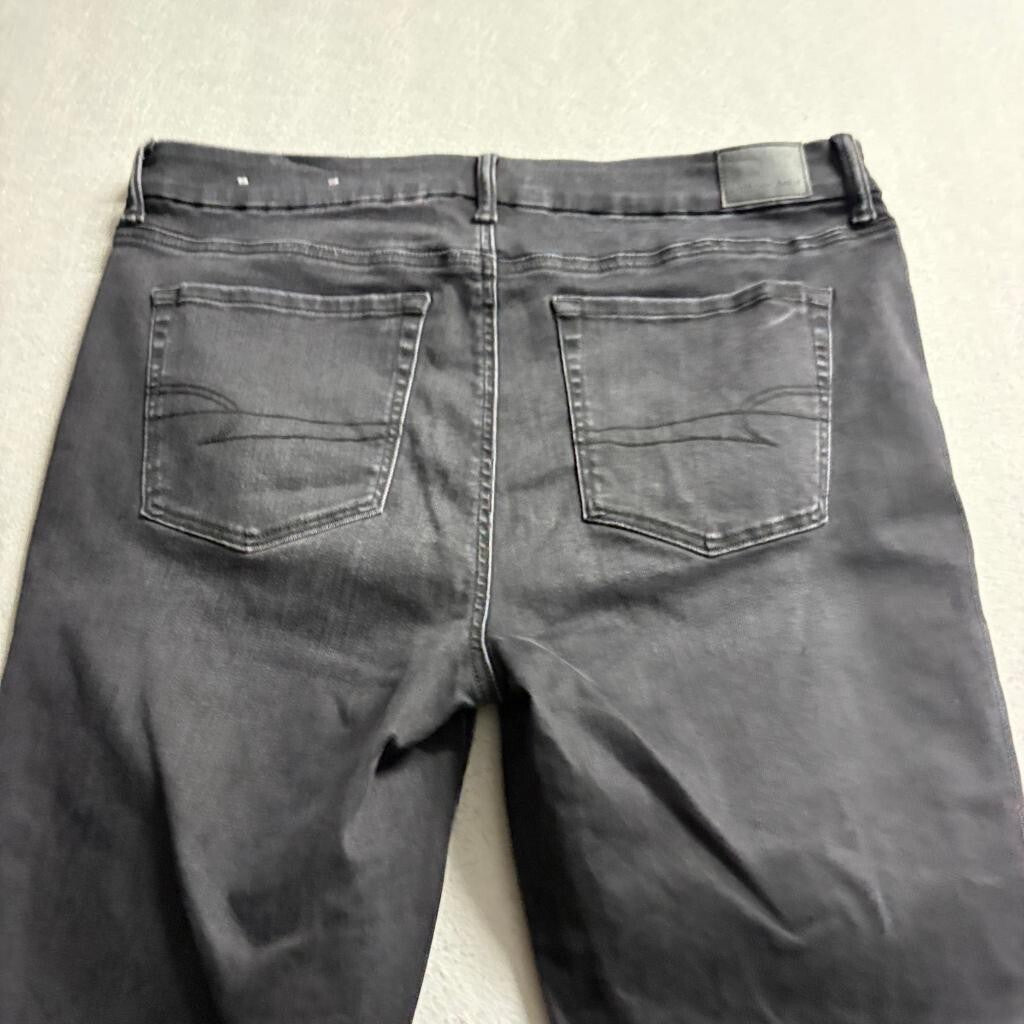 American Eagle High Rise Jegging Womens Size 16 Regular Black Luxe Stretch Jeans