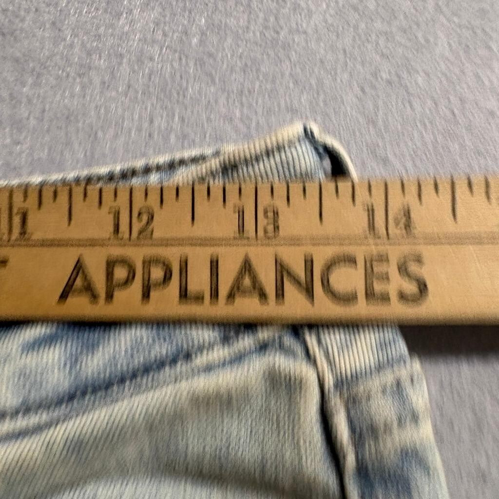 GU Jeans Womens Size S Light Wash Blue Denim Flare Leg Stretch High Rise