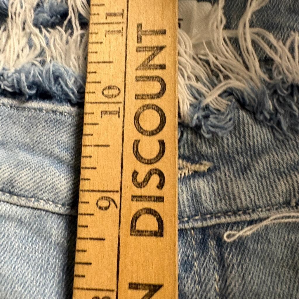 Closed Jeans Womens 27 Light Wash Denim Fringed Raw Waistband Handmade Italy