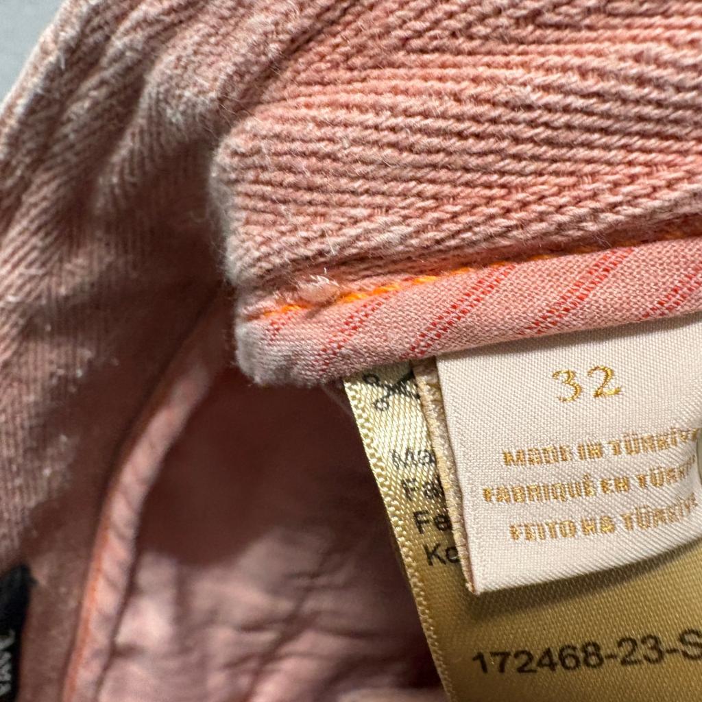 Scotch and Soda Amsterdam Fave Shorts Mens 32 Pink Cotton Linen Blend Chino