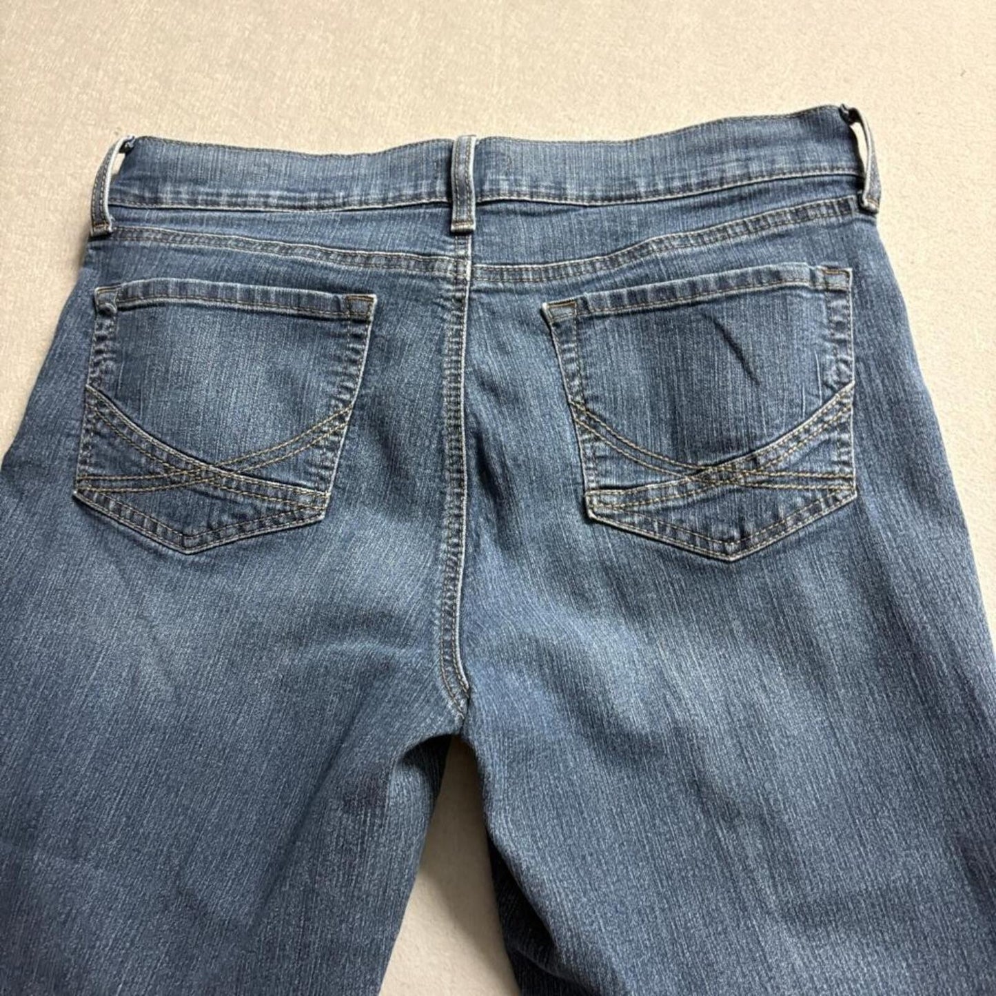 NYDJ Women's Capri Jeans Size 12 Blue Denim Stretch Crop Cropped Pants