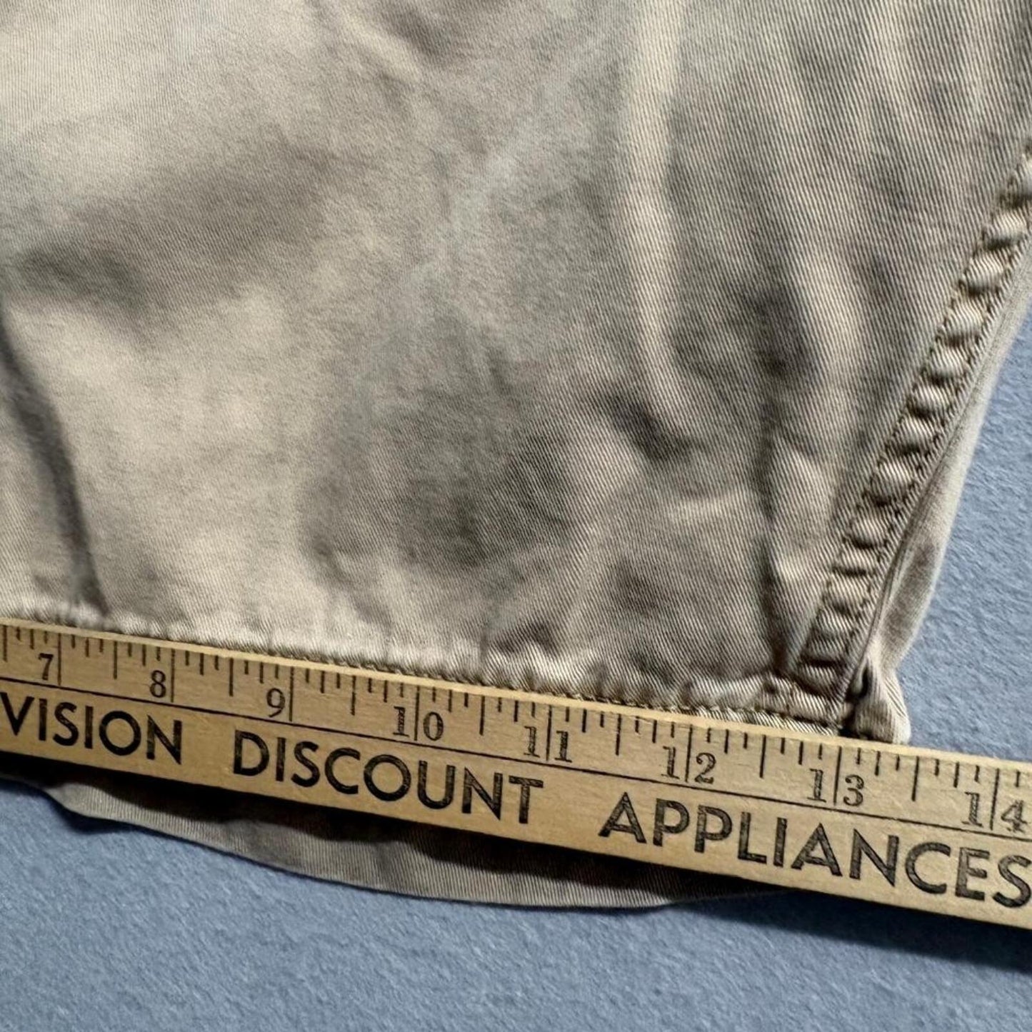 Levi Strauss Co Mens Cargo Shorts Size 48 Tan Khaki Cotton Twill Multi Pocket