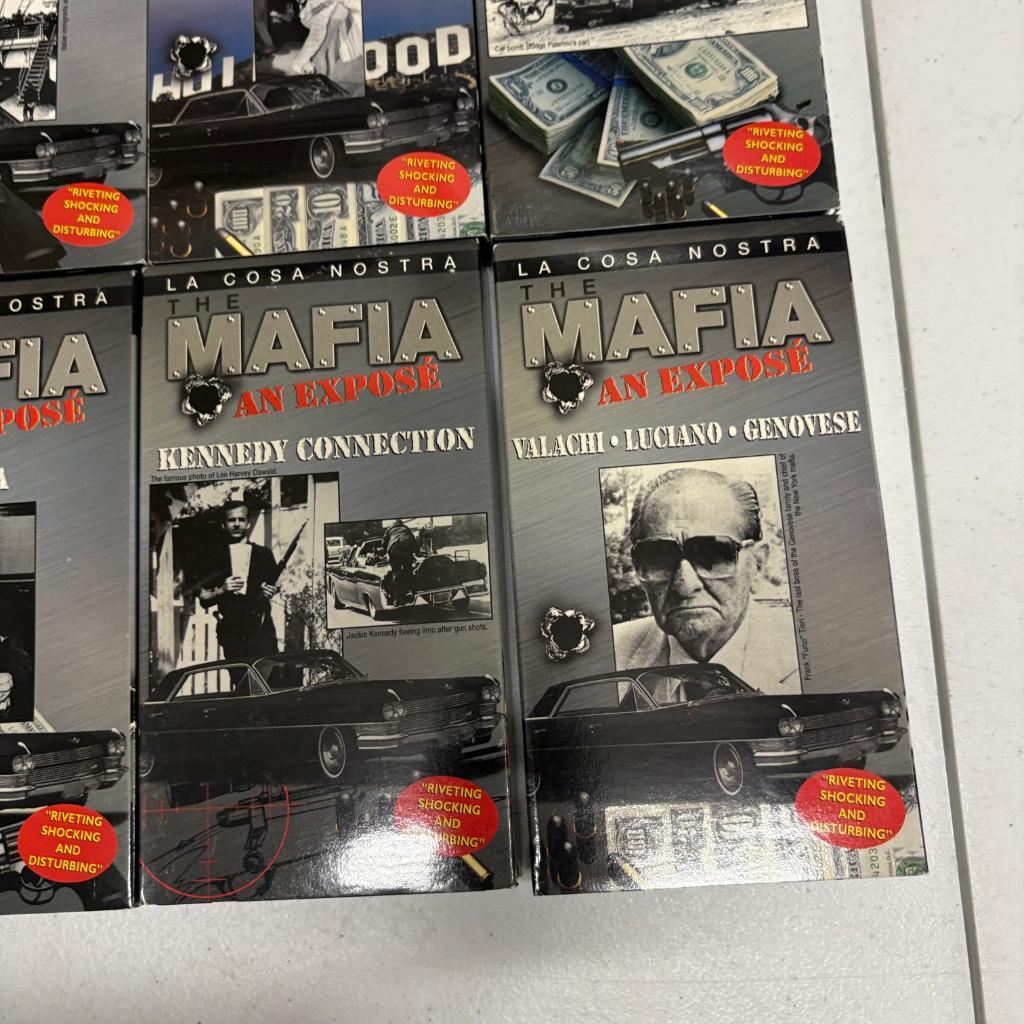The Mafia An Expose La Cosa Nostra VHS Lot of 10 Gotti Al Capone Hoffa Vegas
