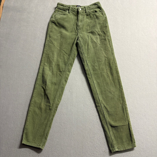 BDG Urban Outfitters Mom High Rise Corduroy Pants Womens Size 24 Green Cotton