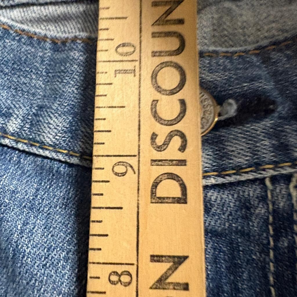 Levi's 514 Slim Straight Jeans Mens 36x30 Distressed Blue Denim 100% Cotton