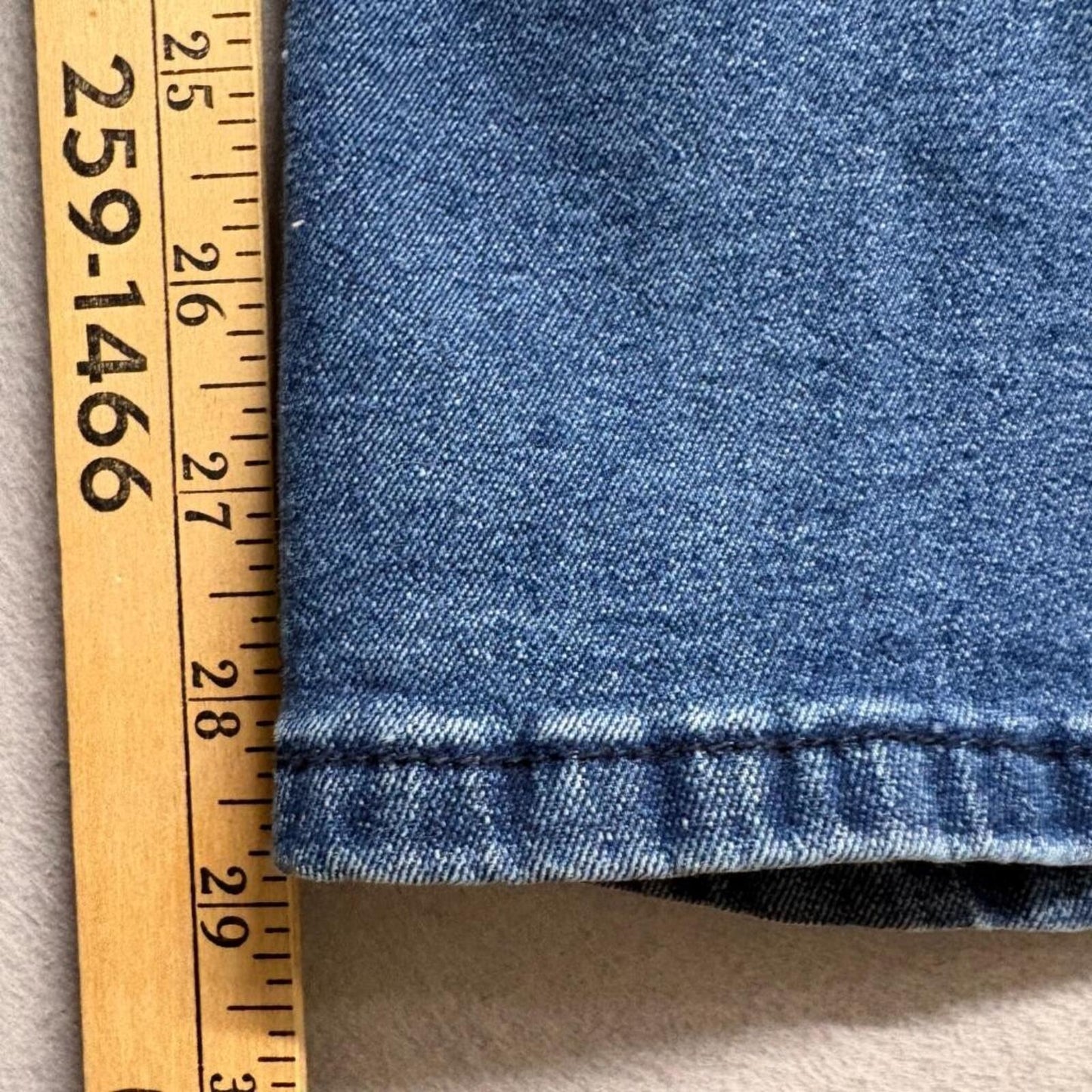 Shein Womens High Rise Flare Jeans Size S Blue Denim Button Fly Stretch Bell