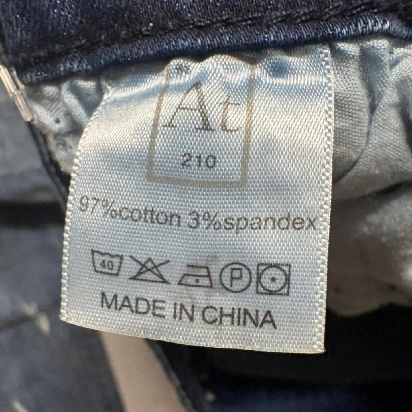 Astatine Denim Mens 32 Distressed Patchwork Skinny Jeans Blue Zip Ankle Cargo