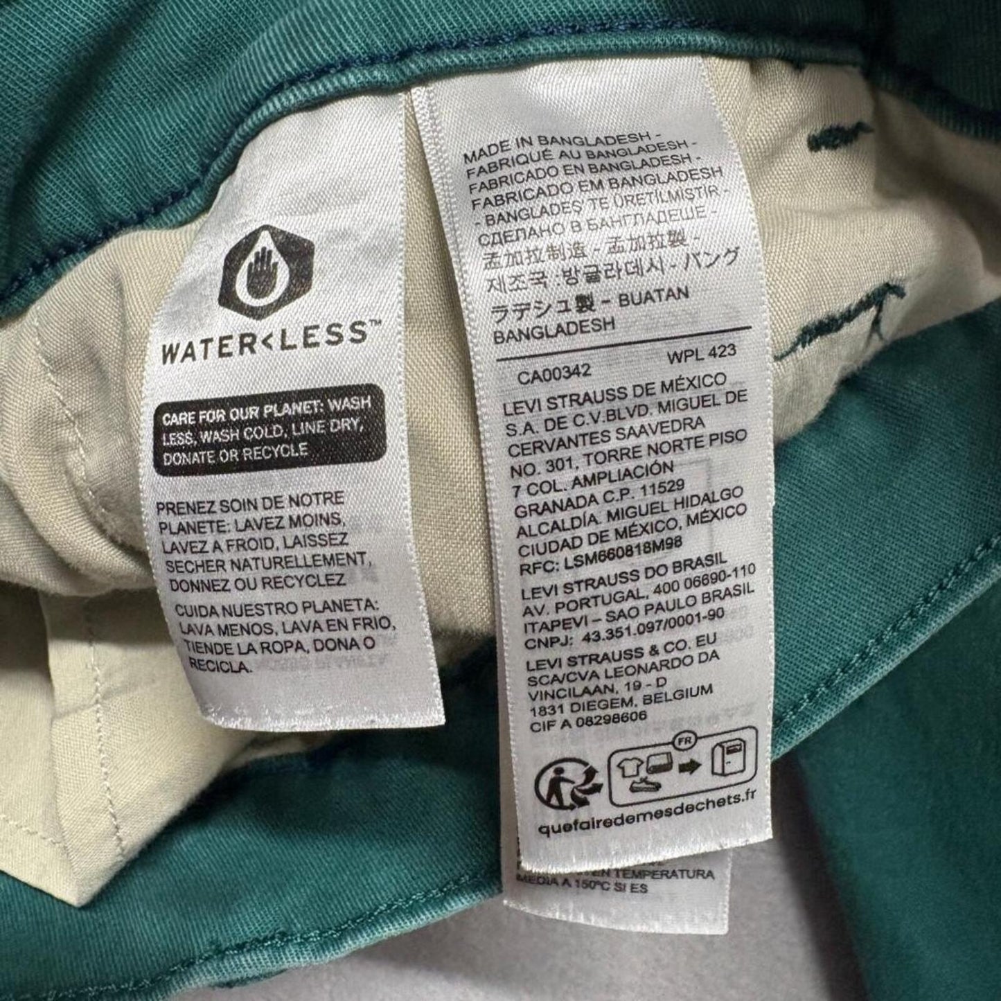 Levi's XX Chino Relaxed Taper Pants Mens 34x32 Green Stretch Cotton Casual