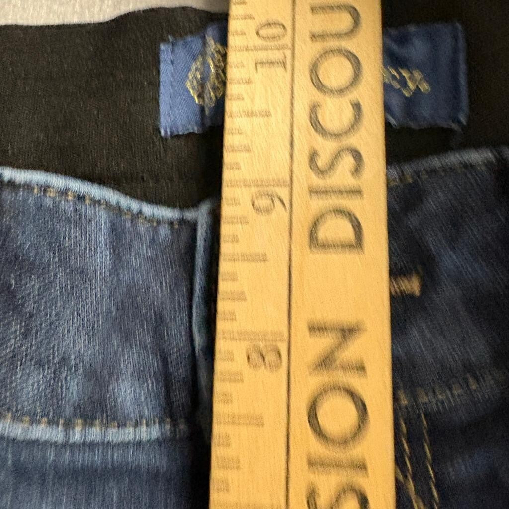Democracy Ab Solution Jeans Womens 6P Blue Denim Straight Leg Stretch Petite