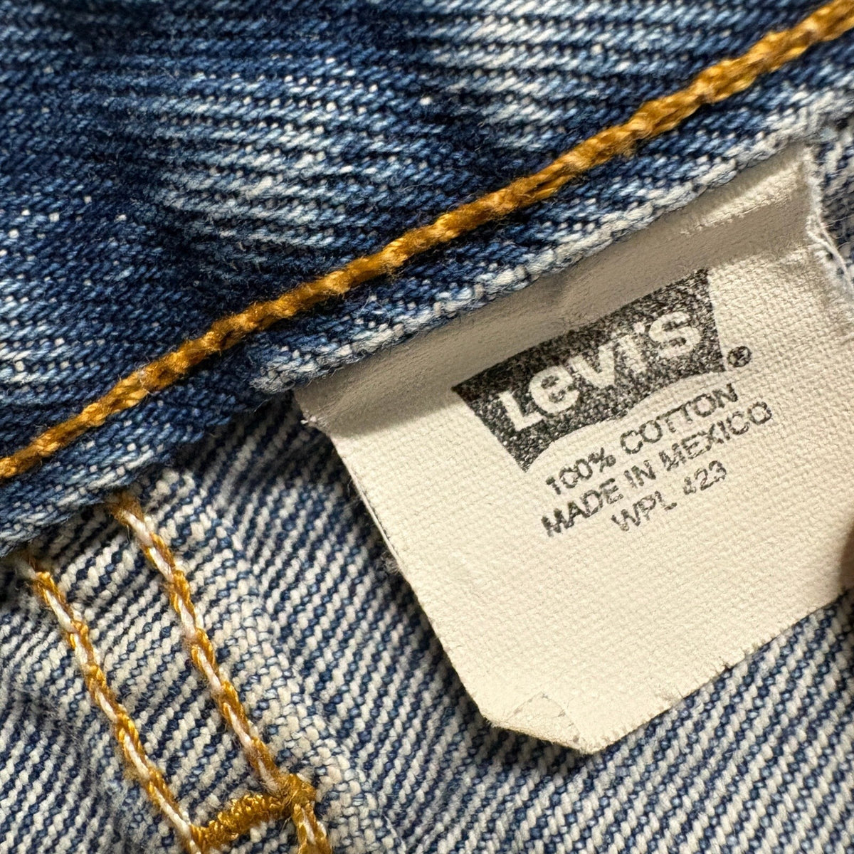 Levi's 501 Original Fit Jeans Mens 36x30 Blue Denim Button Fly Made in Mexico