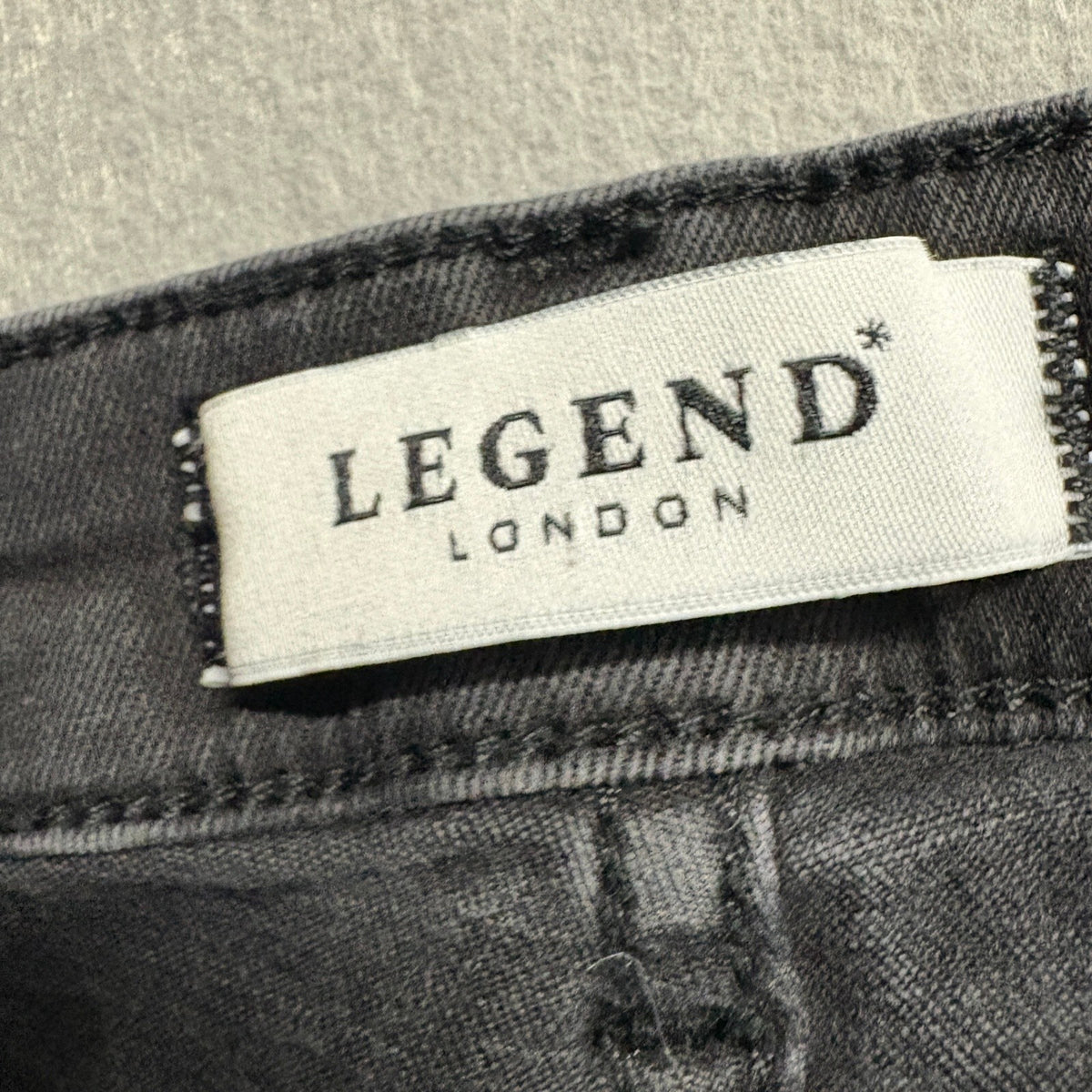 Legend London Women Skinny Jeans Size 34 Black Denim Lycra Stretch