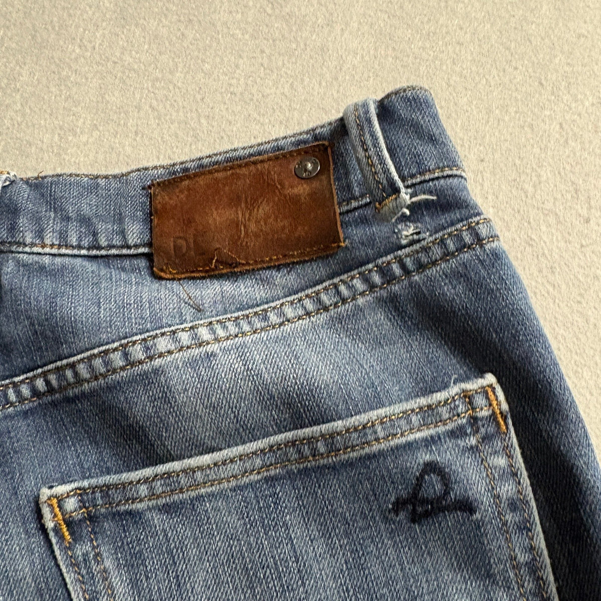 DL1961 Mens Vince Casual Straight Bridger Jeans Blue American Cotton Denim