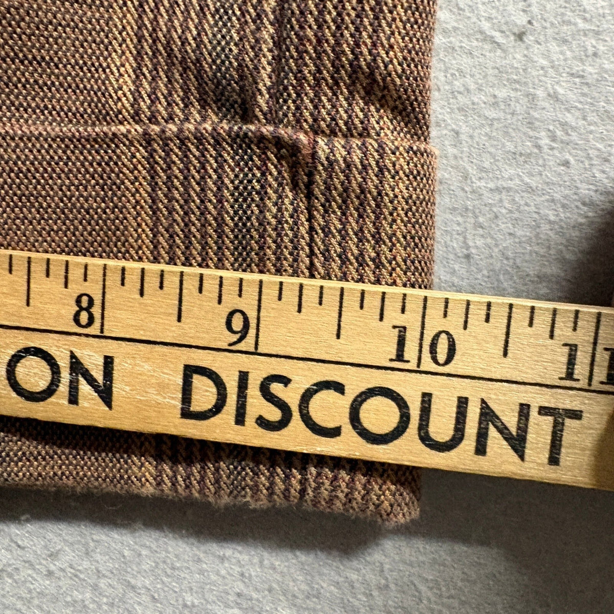 Old Navy Womens Size 6 Brown Plaid Crop Capri Pants Cuffed Low Rise Y2K