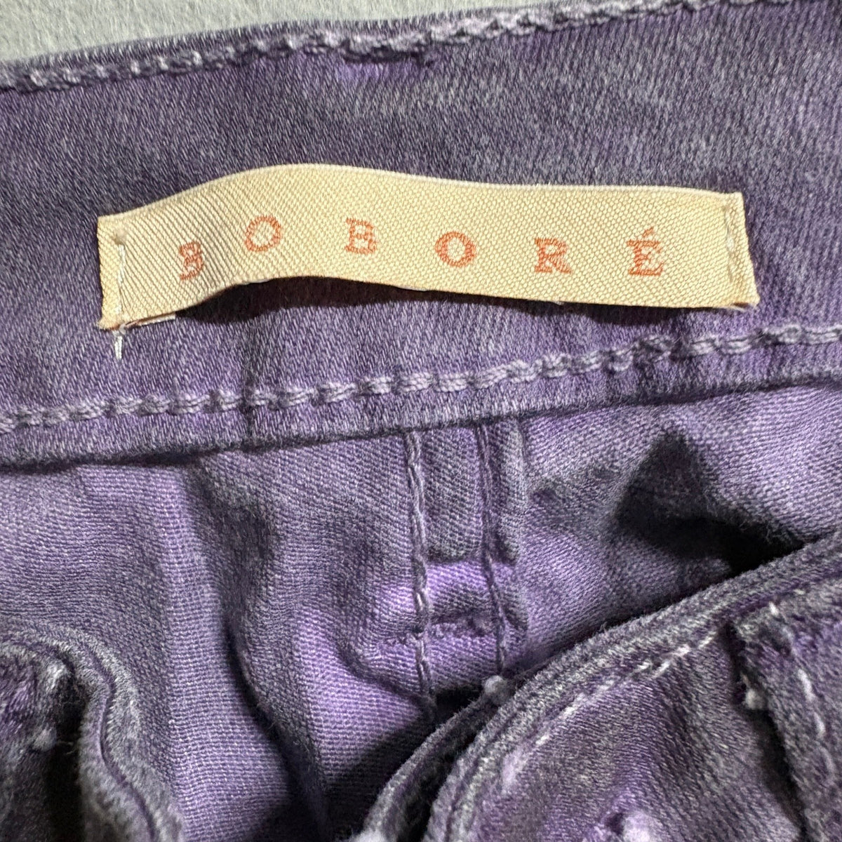 Bobore Purple Skinny Jeans Womens Size 28 S Cotton Stretch Denim Pants