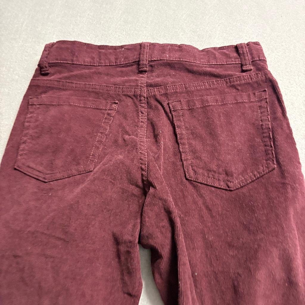 Old Navy Karate Slim Corduroy Pants Boys Size 14 Burgundy Built-In Flex Max