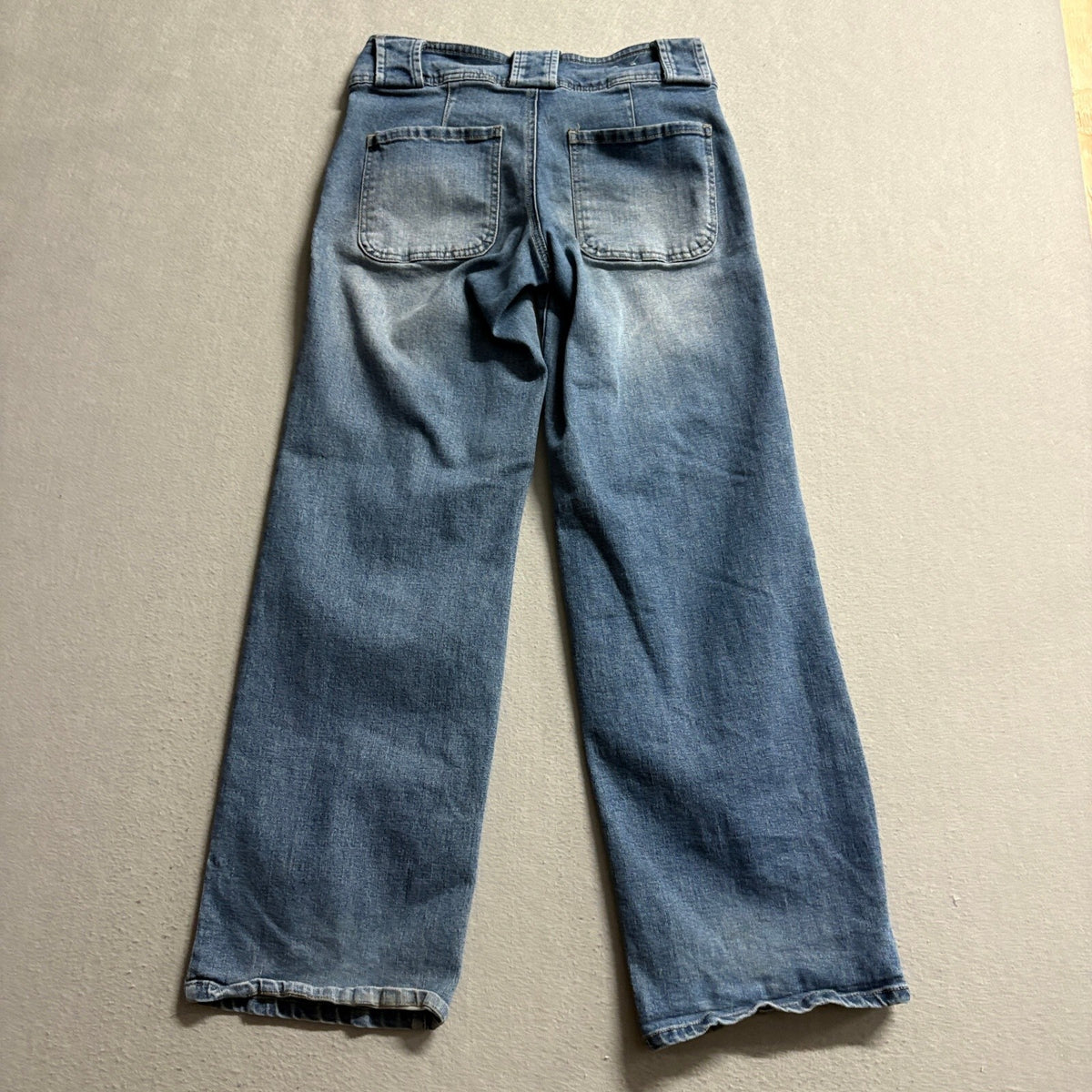 Blue Spice Wide Leg Jeans Womens Size 5 Blue Denim High Rise Stretch Y2K