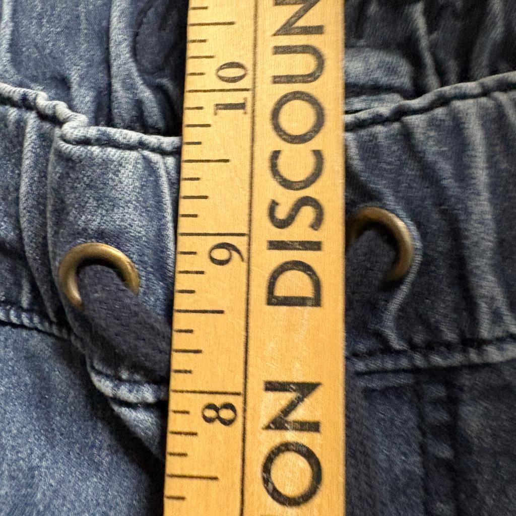 Copper Key Denim Joggers Girls Size 10 Blue Elastic Waist Drawstring Jeans