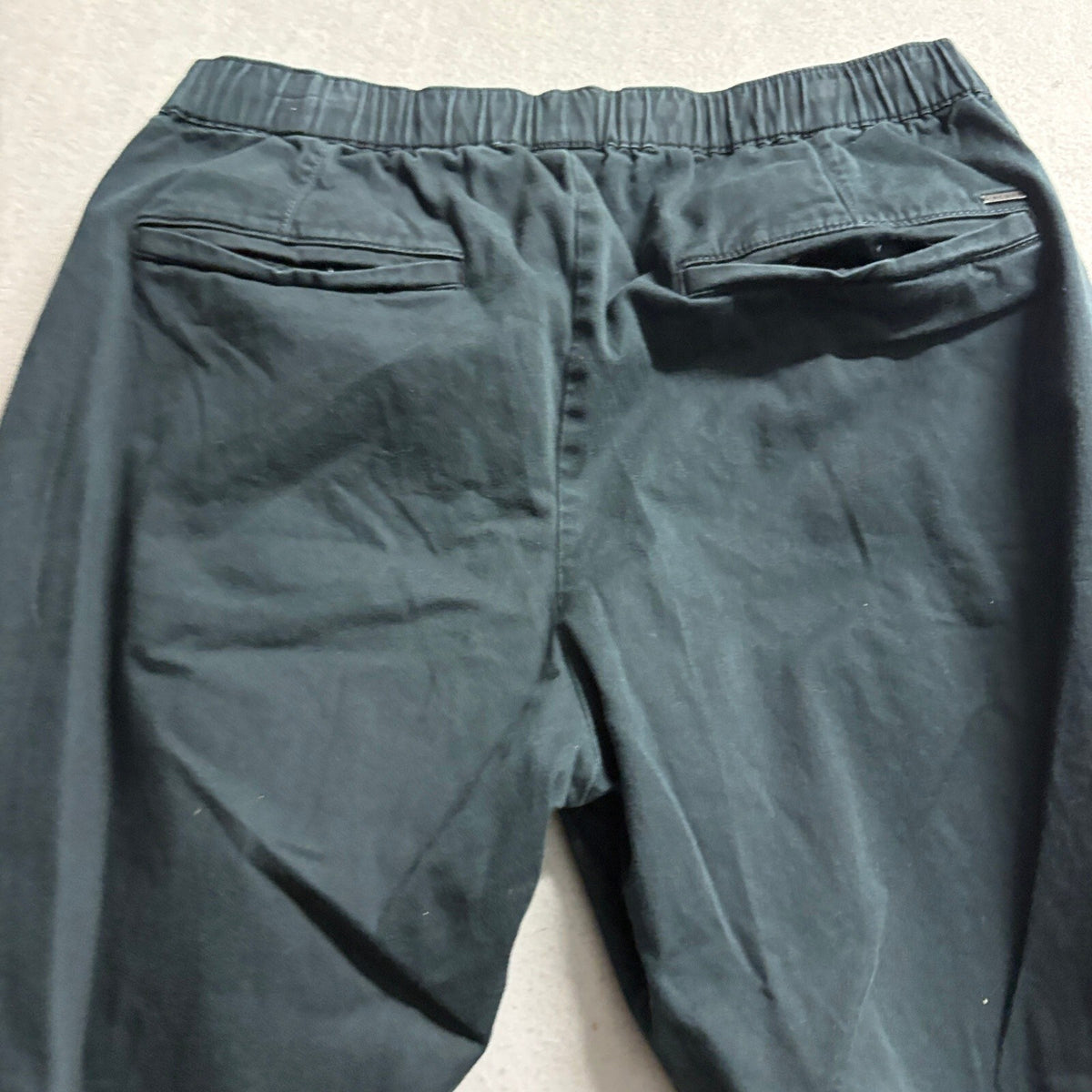 PacSun Mens Skinny Jogger Pants Medium Dark Green Cotton Stretch Drawstring