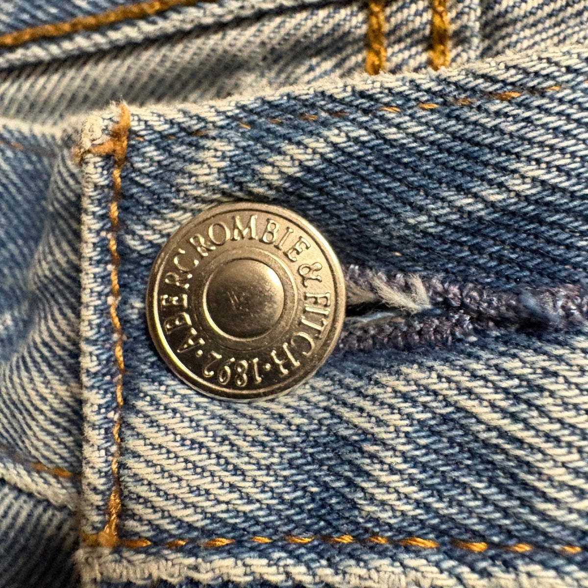 Abercrombie & Fitch Authentic Rigid Denim Loose Jeans Mens 32x32 Blue Cotton