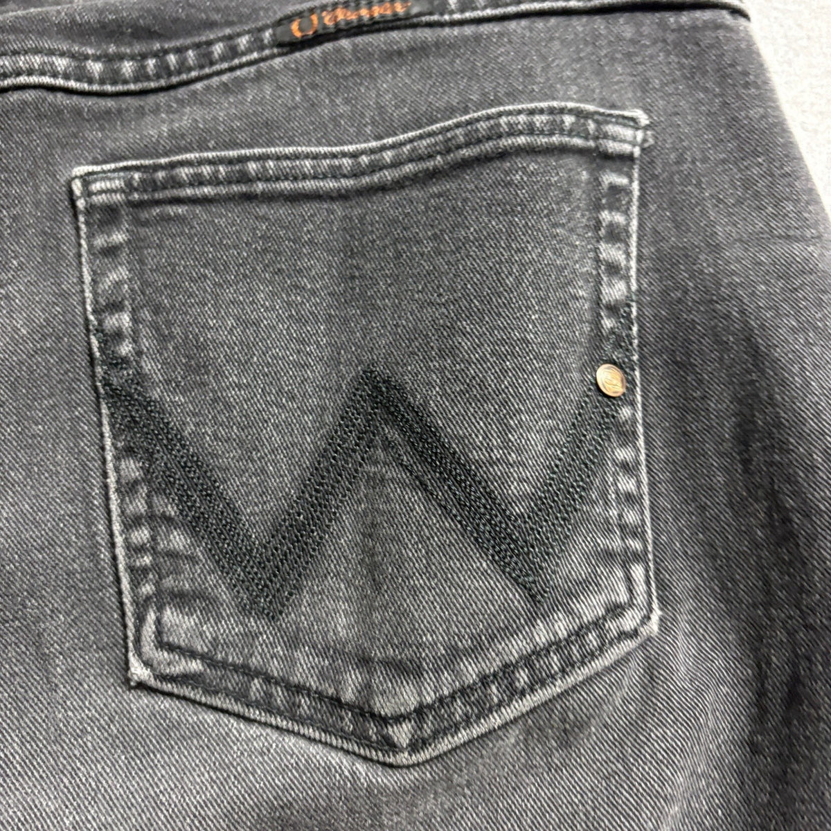 Wrangler Q-Baby Ultimate Riding Jeans Womens 15/16 x 34 Black Stretch Bootcut