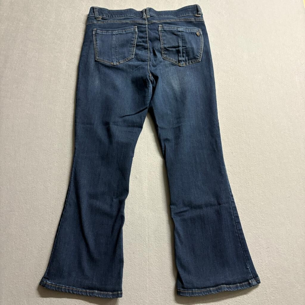 Democracy Absolution Bootcut Jeans Womens 12P Blue Stretch Denim Petite
