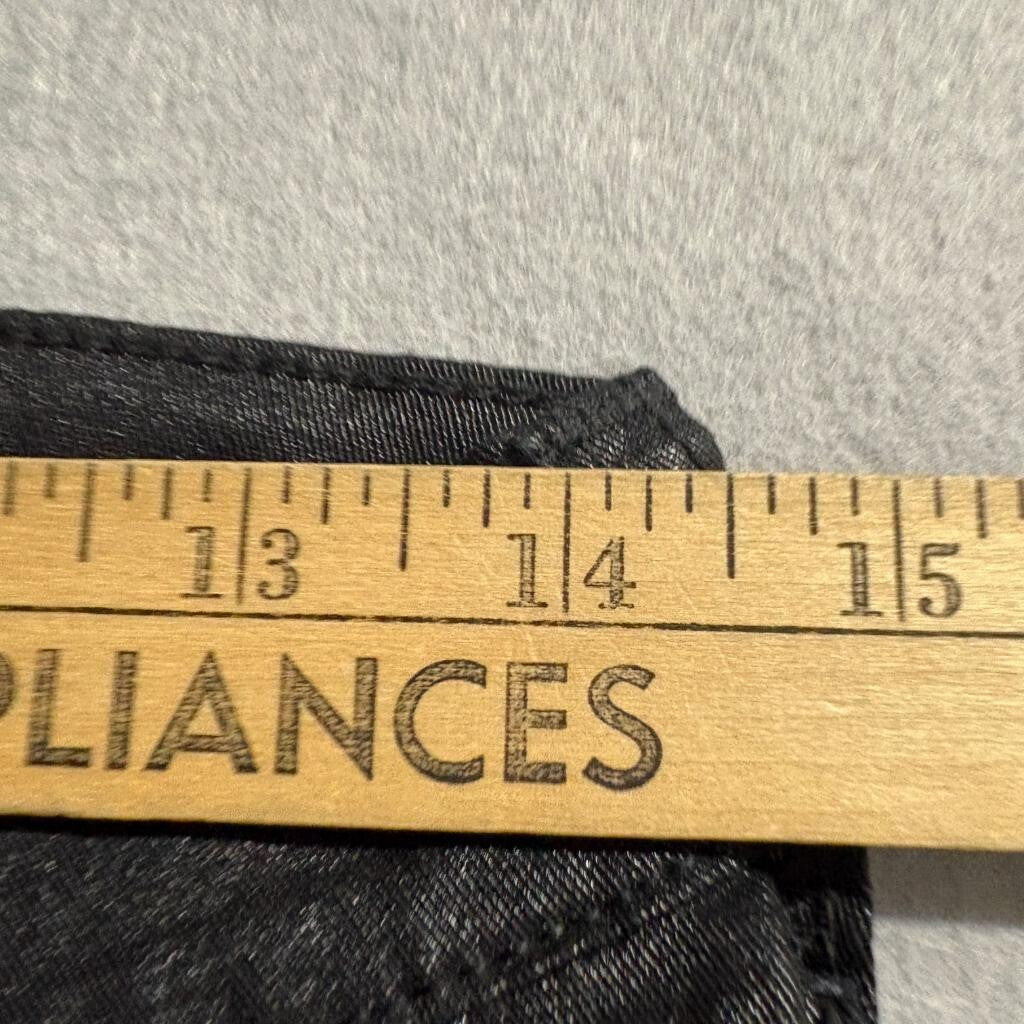 Lucky Brand Charlie Super Skinny Jeans Womens 2/26 Black Coated Waxed Denim