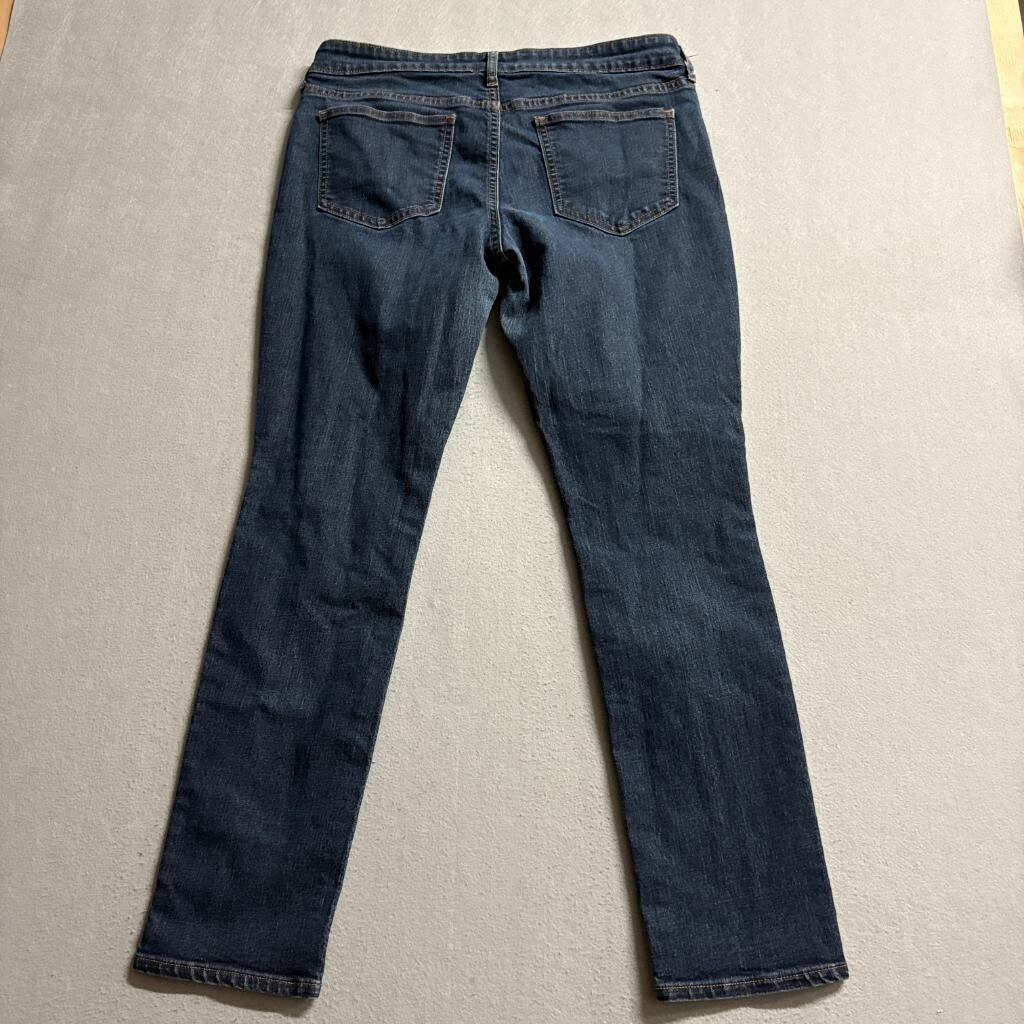 Old Navy The Diva Jeans Womens 12 Regular Dark Wash Blue Denim Stretch Straight
