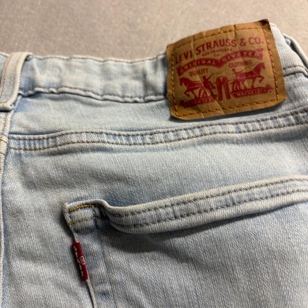Levi's 726 Flare Jeans Womens 30x30 Light Wash Distressed Ripped Denim