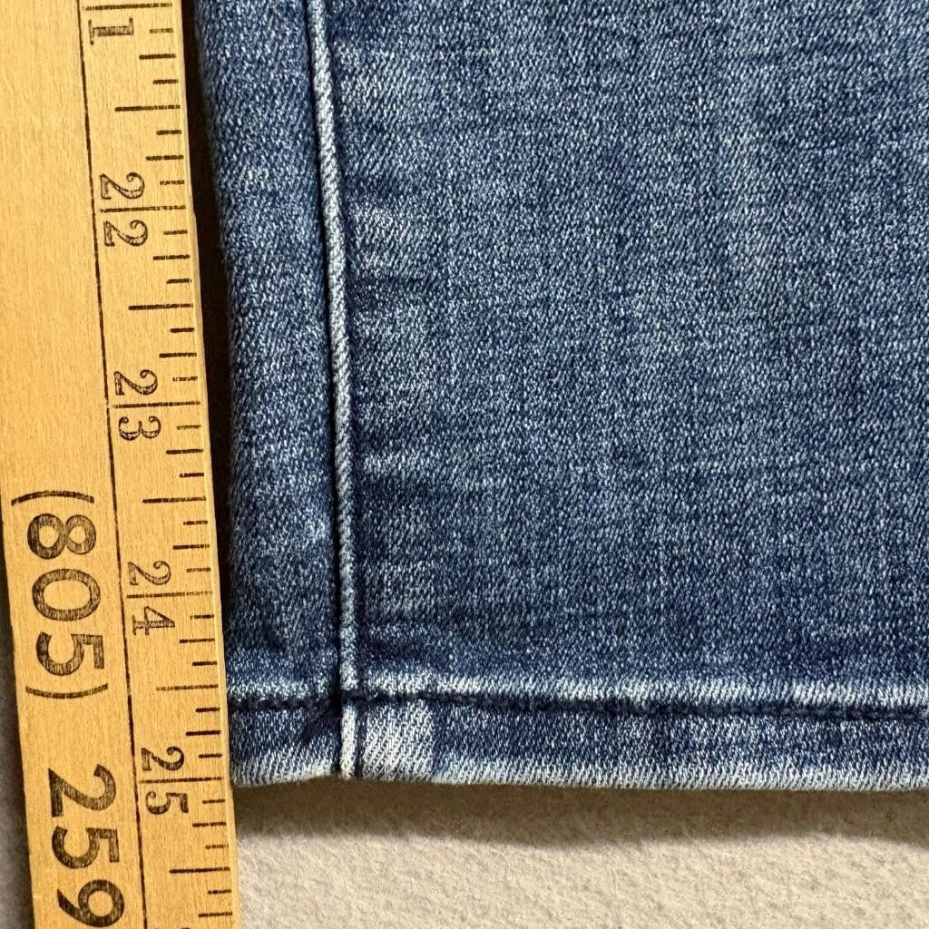 NYDJ Girlfriend Jeans Womens 0P Blue Denim Lift Tuck Stretch Crop Petite