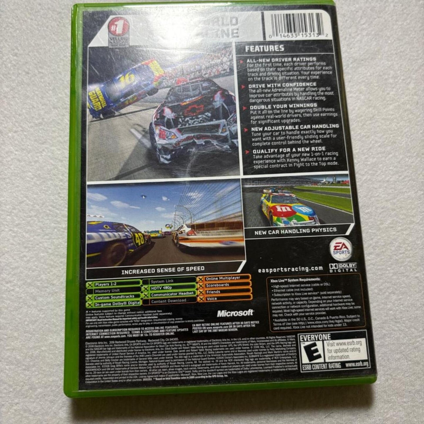 NASCAR 07 Original Xbox Game Complete CIB Tested EA Sports