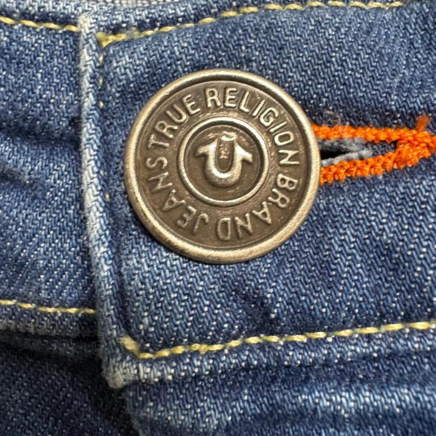 True Religion Casey Super Skinny Jeans Womens 32 Low Rise Blue Denim Stretch