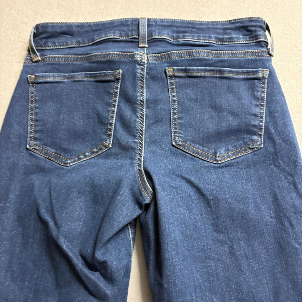 NYDJ Marilyn Straight Leg Jeans Womens 6P Blue Denim Stretch Lift Tuck Petite