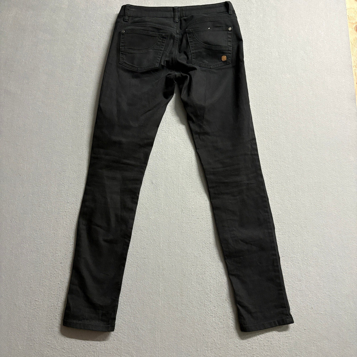 Element Eden Mens Black Skinny Stretch Jeans Size 26 Inseam 29.5 Skateboard