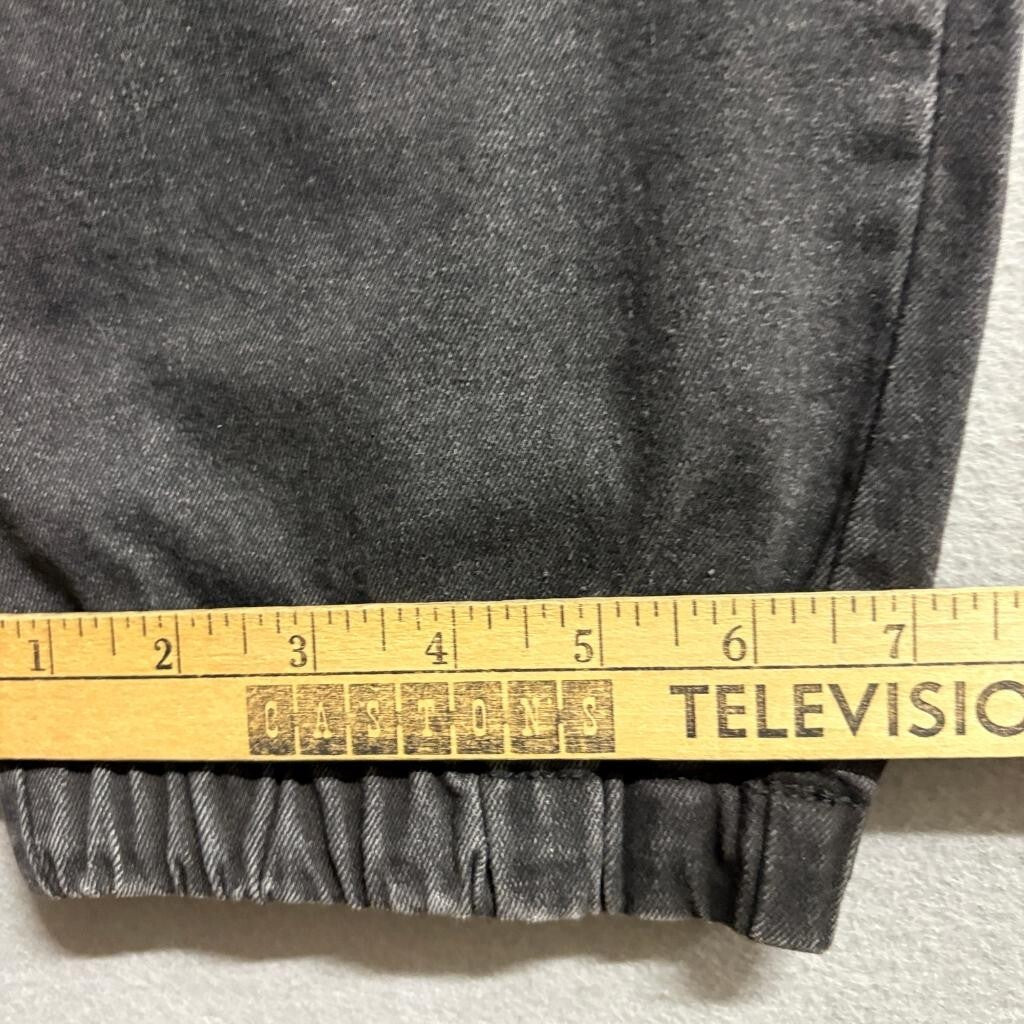 Victorious Mens Jogger Pants 2XL Black Denim Elastic Waist Drawstring JG803 NWT