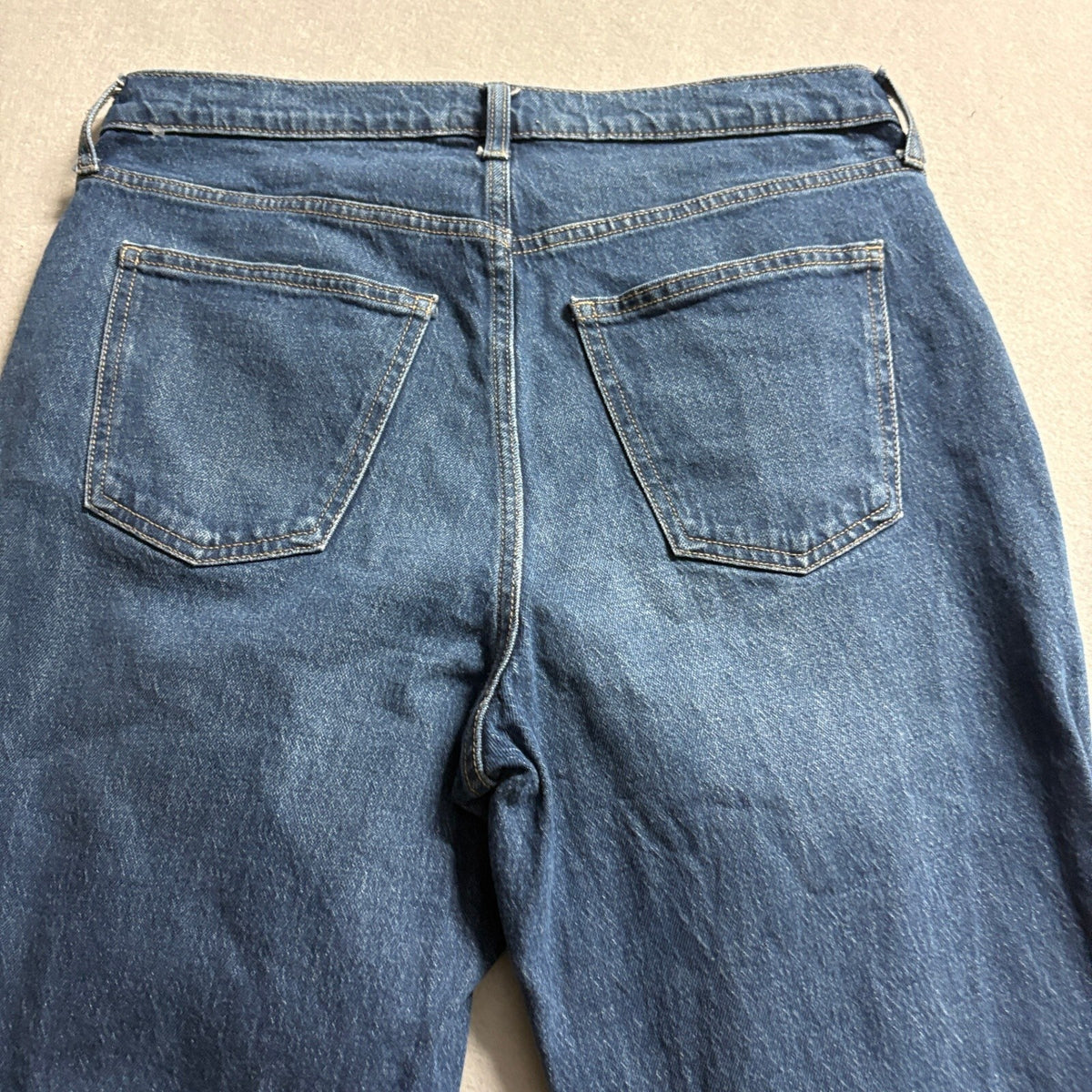 Universal Thread High Rise Flare Jeans Womens 12S Blue Denim Stretch Short