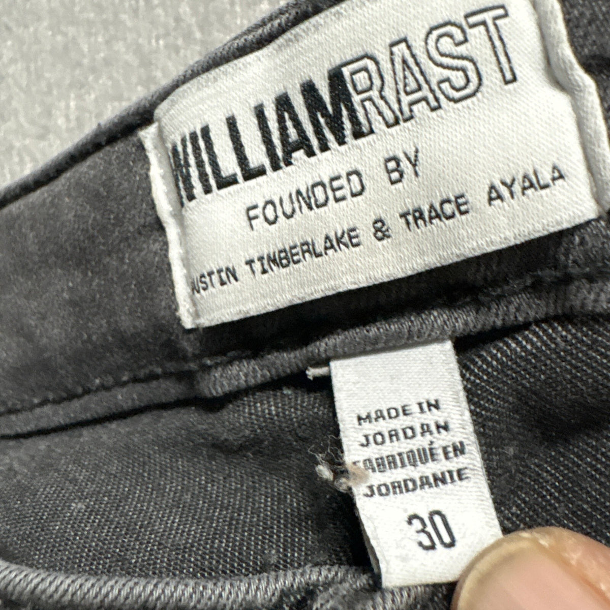William Rast Womens Perfect Skinny Jeans Size 30 Gray High Low Asymmetric Hem