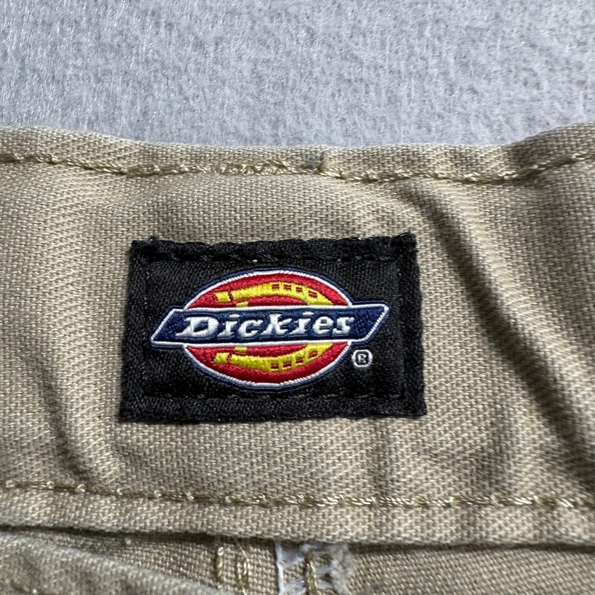Dickies Mens Work Pants 30x28 Beige Khaki Flat Front Twill Chino Casual