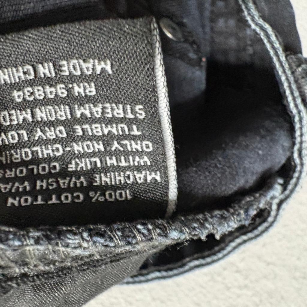 Giorgio Armani Jeans Womens 38x32 Black Denim Straight Leg Pants