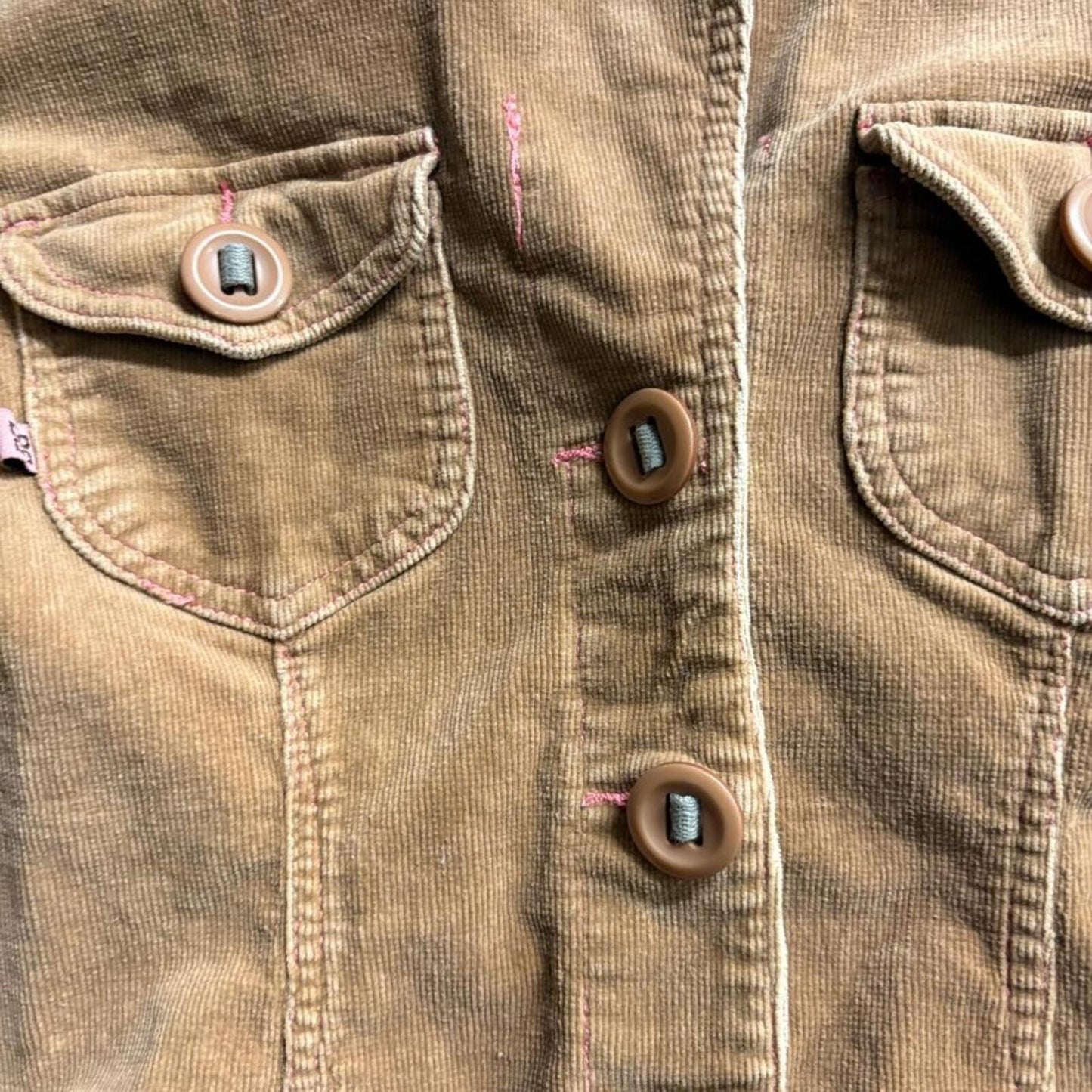 Romeo & Juliet Couture Corduroy Jacket Womens Medium Brown Cotton Stretch Y2K