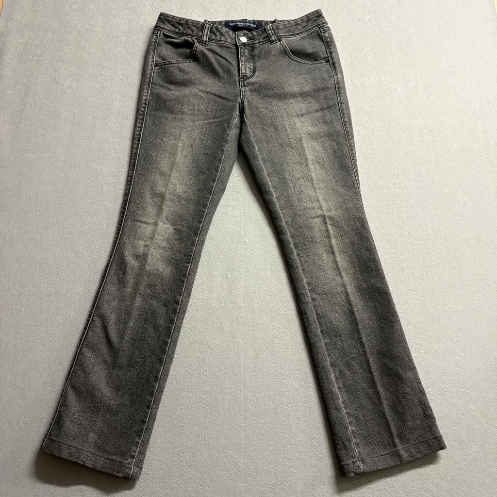 Giordano Blues Skinny Fit Jeans Womens 27 Gray Denim Low Rise Stretch Pants