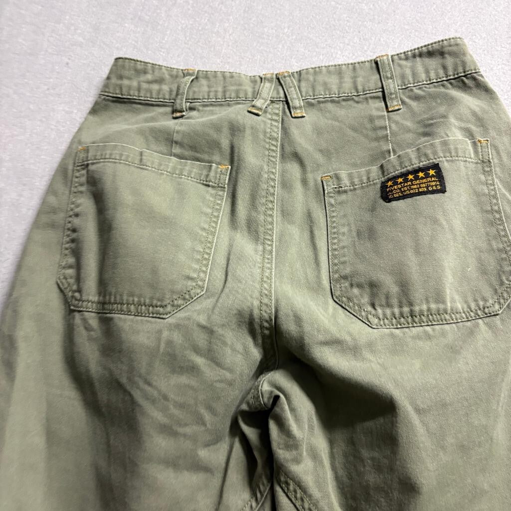 Fivestar General Cargo Jogger Pants Womens 0/24 Olive Green Cotton Utility
