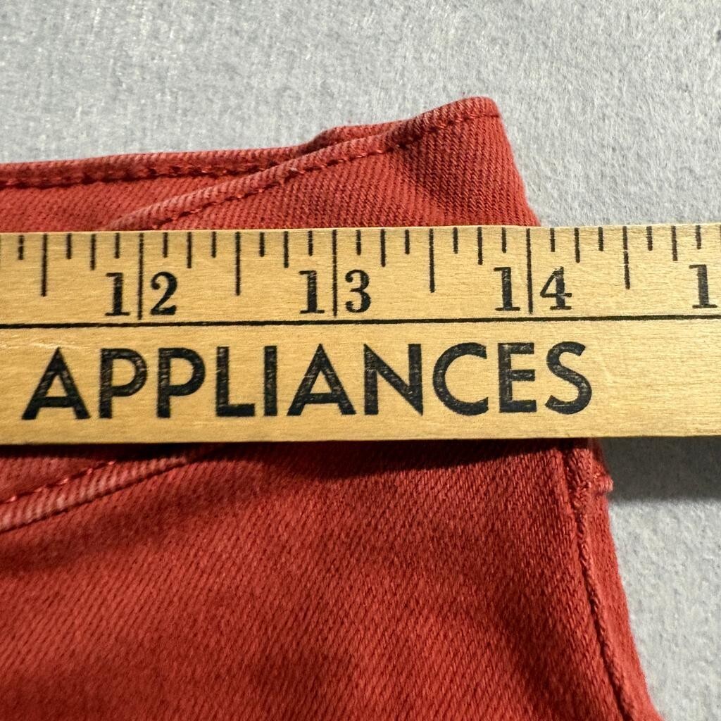 Wrangler Bootcut Jeans Girls Size 16 Regular Rust Orange Red Stretch Denim