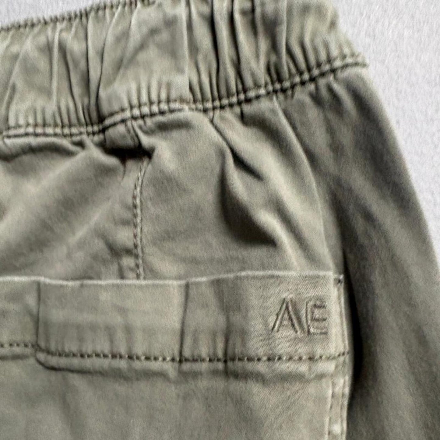 American Eagle Outfitters Womens Jogger Pants Size 6 Green Cotton Blend Stretch
