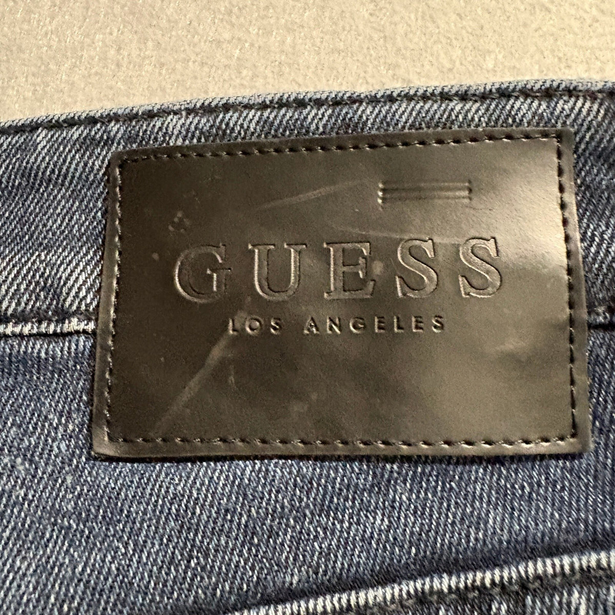 GUESS Los Angeles Slim Tapered Jeans Mens Size 32x30 Dark Wash Denim Stretch - Photo 8